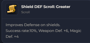 Shield DEF Scroll Greater | Global > Global MapleStory Classic World