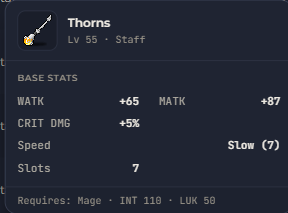 Thorns | Global > Global MapleStory Classic World