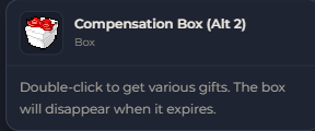 Compensation Box (Alt 2) | Global > Global MapleStory Classic World