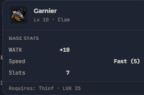Garnier | Global > Global MapleStory Classic World