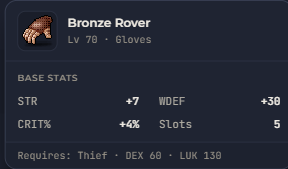 Bronze Rover | Global > Global MapleStory Classic World