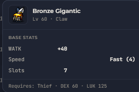 Bronze Gigantic | Global > Global MapleStory Classic World