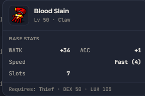 Blood Slain | Global > Global MapleStory Classic World