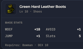 Green Hard Leather Boots | Global > Global MapleStory Classic World