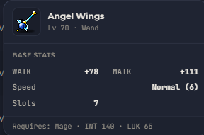 Angel Wings | Global > Global MapleStory Classic World
