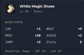 White Magic Shoes | Global > Global MapleStory Classic World