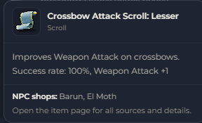 Crossbow Attack Scroll Lesser | Global > Global MapleStory Classic World