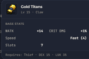Gold Titans | Global > Global MapleStory Classic World