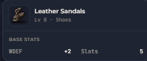 Leather Sandals | Global > Global MapleStory Classic World