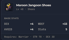 Maroon Jangoon Shoes | Global > Global MapleStory Classic World