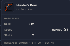 Hunter's Bow | Global > Global MapleStory Classic World