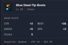 Blue Steel-Tip Boots | Global > Global MapleStory Classic World