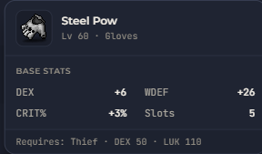 Steel Pow | Global > Global MapleStory Classic World
