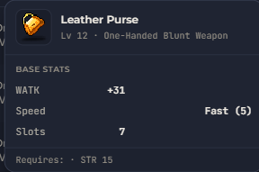 Leather Purse | Global > Global MapleStory Classic World