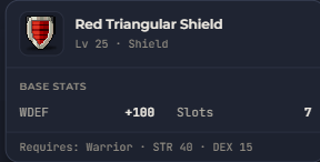 Red Triangular Shield | Global > Global MapleStory Classic World