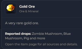 Gold Ore | Global > Global MapleStory Classic World