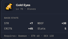 Gold Eyes | Global > Global MapleStory Classic World