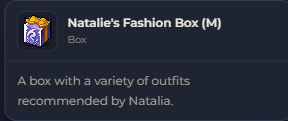 Natalie's Fashion Box (M) | Global > Global MapleStory Classic World