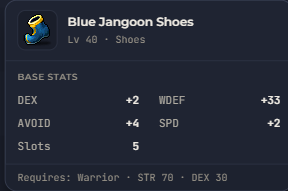 Blue Jangoon Shoes | Global > Global MapleStory Classic World