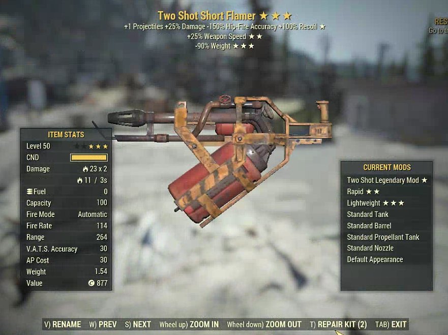 Two Shot Short Flamer (2024) | PS