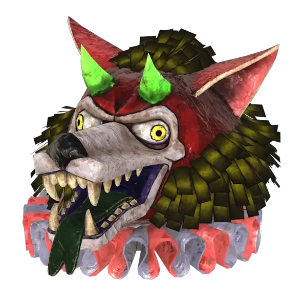Fasnacht Glowing Blue Devil Mask | PS