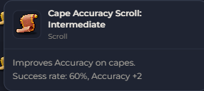 Cape Accuracy Scroll Intermediate | Global > Global MapleStory Classic World