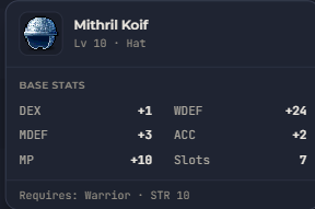 Mithril Koif | Global > Global MapleStory Classic World