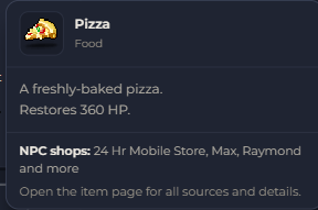 Pizza | Global > Global MapleStory Classic World