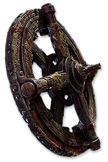 Arvil's Wheel Hardwood Targe | Forbidden Rites Standard