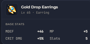 Gold Drop Earrings | Global > Global MapleStory Classic World