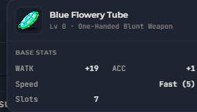 Blue Flowery Tube | Global > Global MapleStory Classic World