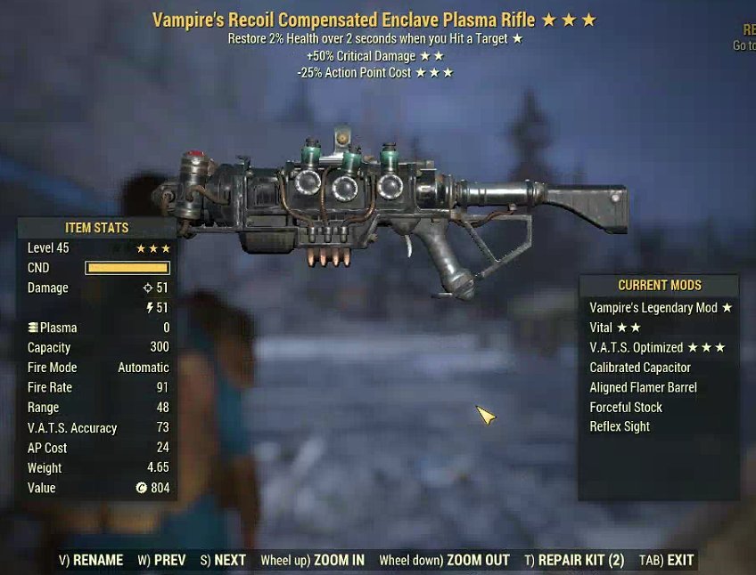 Vampire's Recoil Compensated Enclave Plasma Rifle (2024) | PS