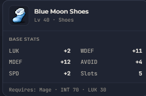 Blue Moon Shoes | Global > Global MapleStory Classic World