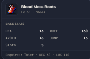 Blood Moss Boots | Global > Global MapleStory Classic World