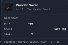 Wooden Sword | Global > Global MapleStory Classic World