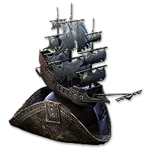 The Black Insignia Corsair Cap | Forbidden Rites Standard