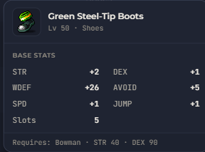 Green Steel-Tip Boots | Global > Global MapleStory Classic World
