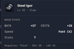 Steel Igor | Global > Global MapleStory Classic World