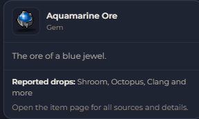 Aquamarine Ore | Global > Global MapleStory Classic World