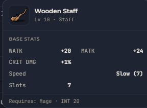 Wooden Staff | Global > Global MapleStory Classic World