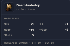 Deer Huntertop | Global > Global MapleStory Classic World