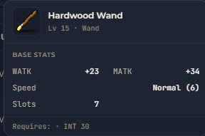 Hardwood Wand | Global > Global MapleStory Classic World