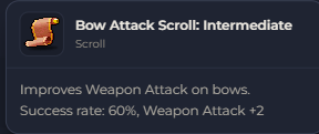 Bow Attack Scroll Intermediate | Global > Global MapleStory Classic World