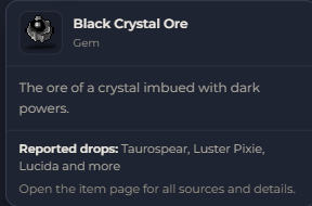 Black Crystal Ore | Global > Global MapleStory Classic World