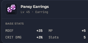 Pansy Earrings | Global > Global MapleStory Classic World