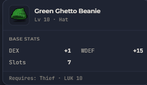 Green Ghetto Beanie | Global > Global MapleStory Classic World
