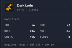 Dark Lorin | Global > Global MapleStory Classic World