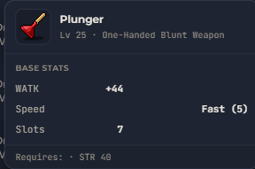 Plunger | Global > Global MapleStory Classic World
