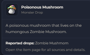 Poisonous Mushroom | Global > Global MapleStory Classic World