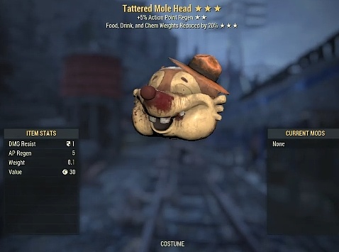 Tatter Mole Head 2 | PS